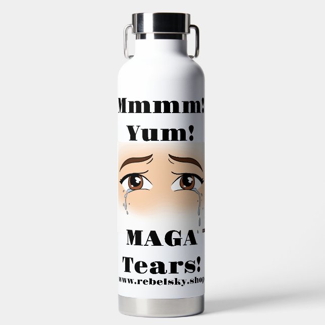 Botella De Agua Insulada Con Lágrimas De Maga (Delantero)