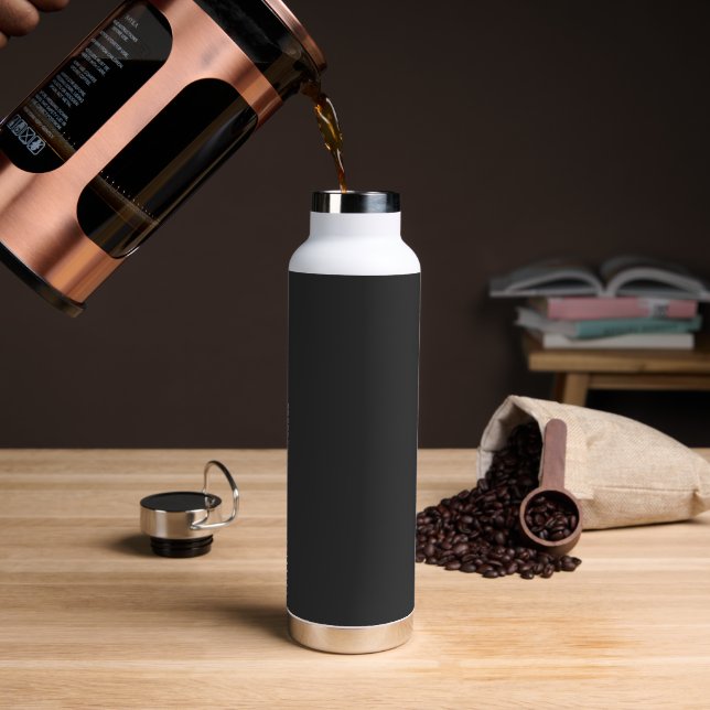 Botella de agua insulada de grafito personalizado (Café)