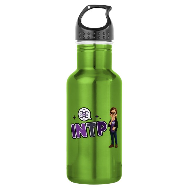 Botella De Agua INTP — A Mente Investigadora (Anverso)