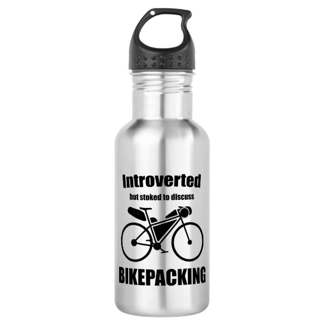 Botella De Agua Introvertido Pero Alarmado Para Discutir El Bikepa (Anverso)