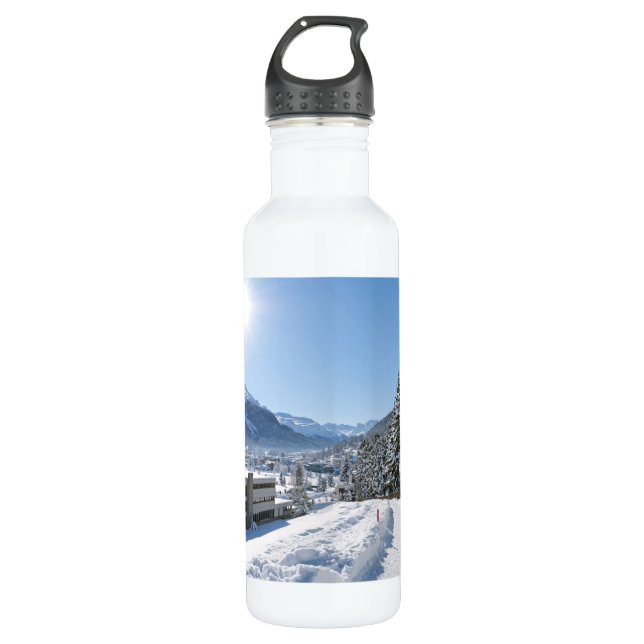 Botella De Agua Invierno en San Moritz (Anverso)