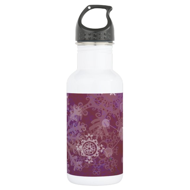 Botella De Agua Invierno púrpura (Anverso)