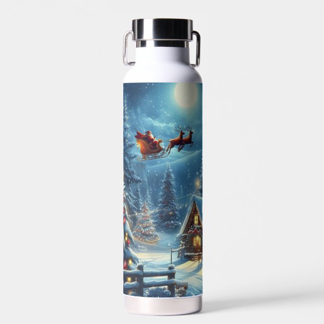 Botella De Agua Invierno/Santa/Navidades/Nieve (Delantero)