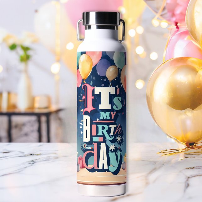 Botella De Agua Invitación a la fiesta de cumpleaños (Subido por el creador)