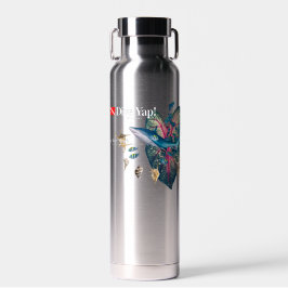 Botella De Agua Invitación tropical