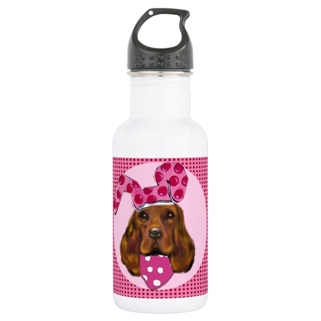 BOTELLA DE AGUA IRISH SETTER (Anverso)