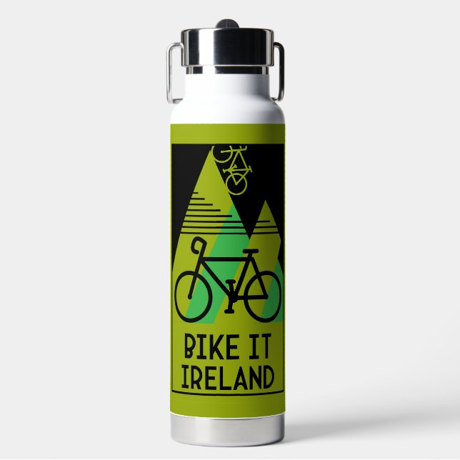 Botella De Agua Irlanda en bicicleta (Frente)