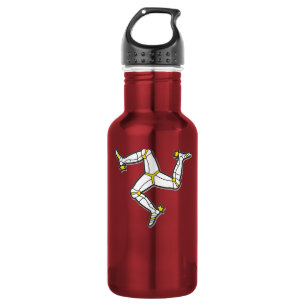 Botella De Agua Isla de las piernas de la Isla de Man de la