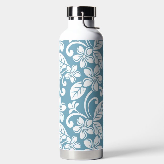 BOTELLA DE AGUA ISLA PLUMERIA (AZUL PIZARRA) (Izquierda)