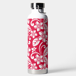 BOTELLA DE AGUA ISLA PLUMERIA (ROJO FRESAS)