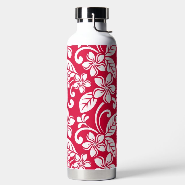 BOTELLA DE AGUA ISLA PLUMERIA (ROJO FRESAS) (Izquierda)