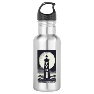 Botella De Agua Isla Tybee Faro de Georgia Luna