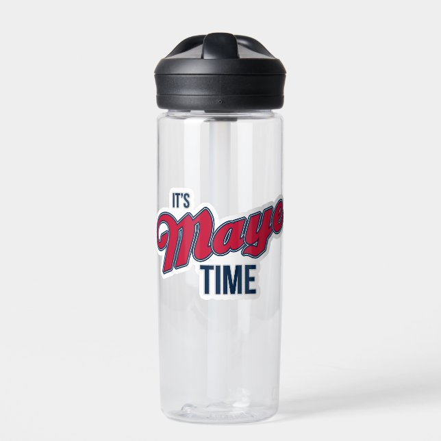 Botella De Agua It’s Maye Time Water Bottle | Game Day Fan Gear (Delante)