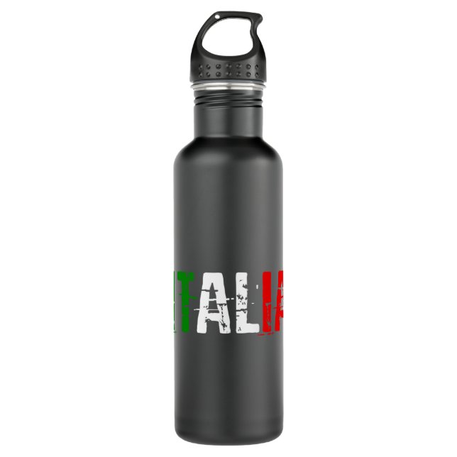 Botella De Agua Italia 2021 camiseta Bandera italiana Italia Itali (Anverso)