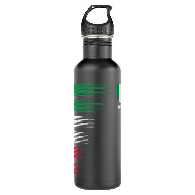 Botella De Agua Italia: Emblema de la bandera italiana - Ancestro  (Anverso)