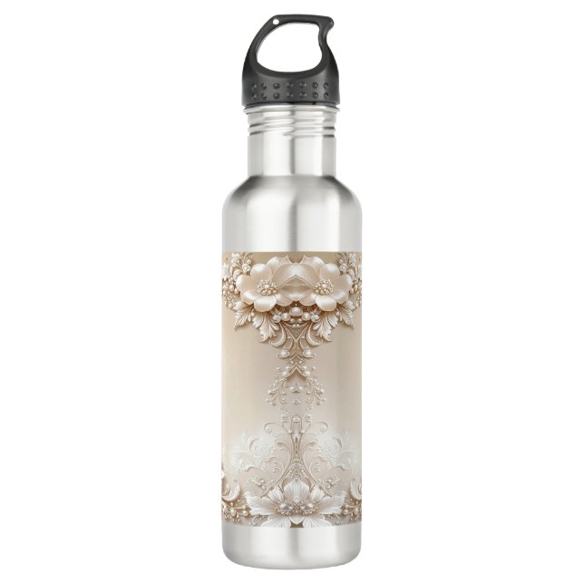 Botella De Agua Ivory Flowers Water Bottle (Anverso)