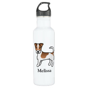 Botella De Agua Jack Russell Terrier Dog & Name