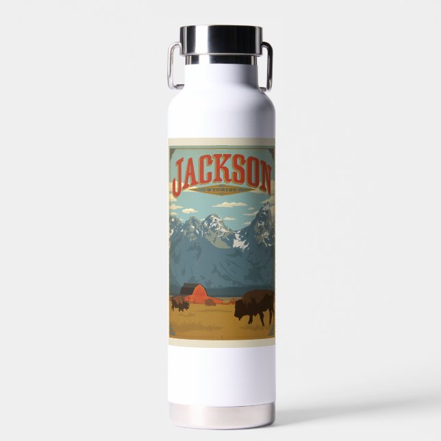 Botella De Agua Jackson | Wyoming (Delantero)