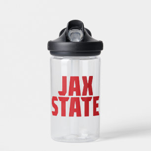 Botella De Agua Jacksonville State University JAX STATE Bold Red