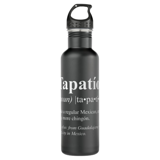 Botella De Agua Jalisco Guadalajara Mexico Gift - Tapatio Definifi (Anverso)