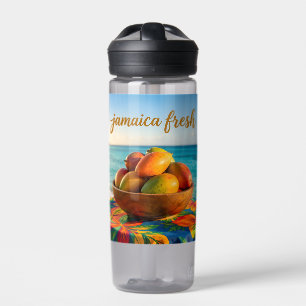 Botella De Agua Jamaica mango fresco junto al mar