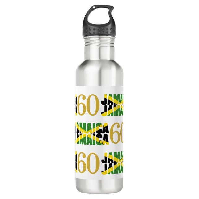 Botella De Agua JAMAICA Patriótica 60º Aniversario (Anverso)