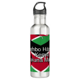 Botella De Agua ¡Jambo Habari! Diseño artístico Hakuna Matata en K