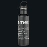 Botella De Agua JAMES Definition Personalized Name Funny Birthday<br><div class="desc">JAMES Definition Personalized Name Funny Birthday Gift Idea  Copy</div>