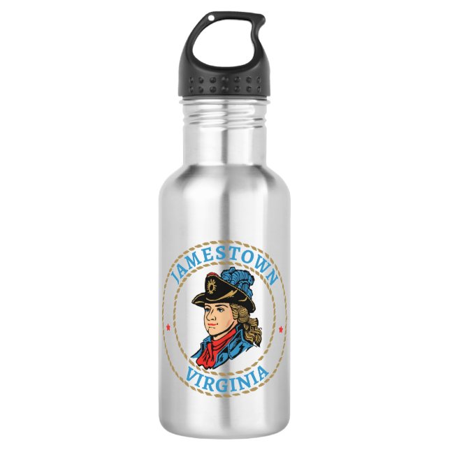 Botella De Agua Jamestown Virginia Colonial (Anverso)
