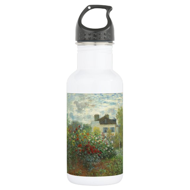 Botella De Agua Jardín de artistas monet en pintura argentina (Anverso)
