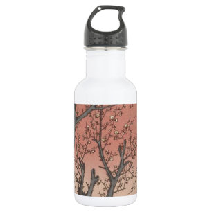 Botella De Agua Jardín de ciruelas y flores de árbol japonés
