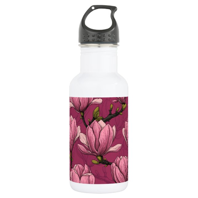 Botella De Agua Jardín de Magnolia (Anverso)