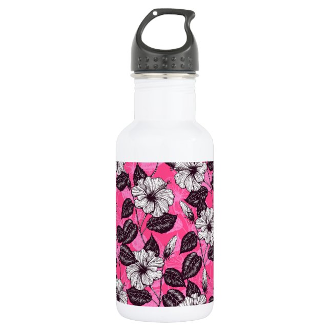Botella De Agua Jardín Hibiscus 2 (Anverso)