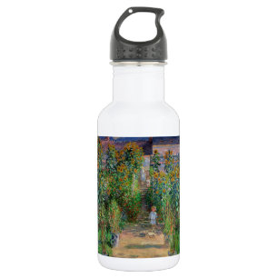 Botella De Agua Jardín Monet Vetheuil Impresionismo Pintura de flo