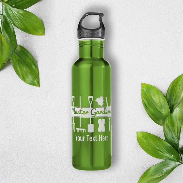 Botella De Agua Jardinero maestro moderno personalizado (Subido por el creador)