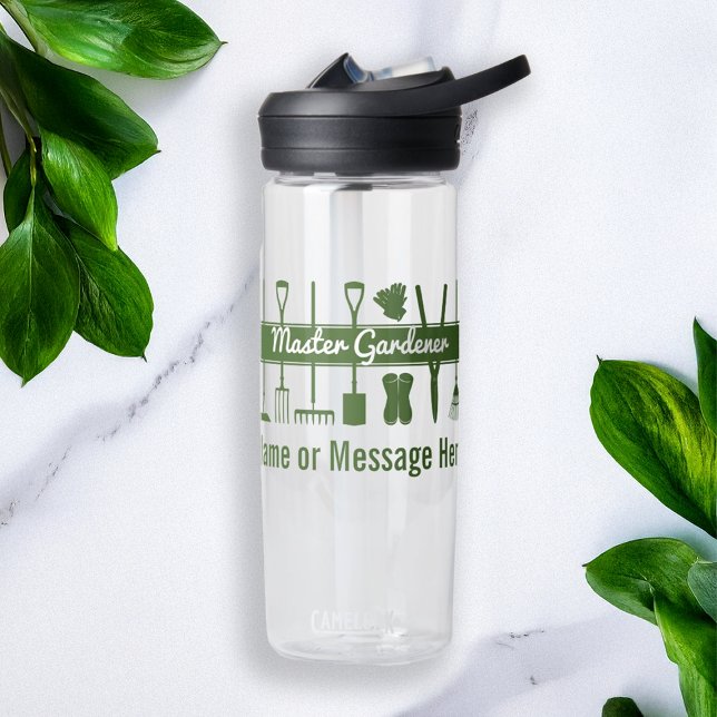 Botella De Agua Jardinero maestro simple y moderno personalizado (Subido por el creador)
