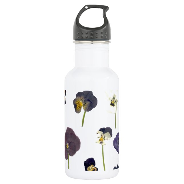 Botella De Agua Jardines florales Destinan Flores Whimsicales (Anverso)