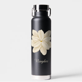 Botella De Agua Jasmine Flor Blanca Nombre Elegante