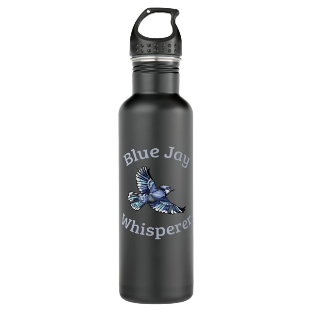 Botella De Agua Jay Whisperer azul (Anverso)