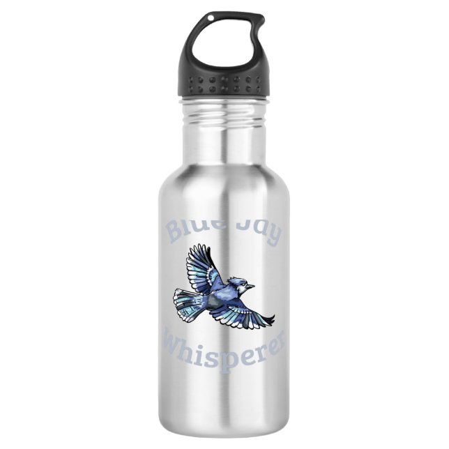 Botella De Agua Jay Whisperer azul (Anverso)