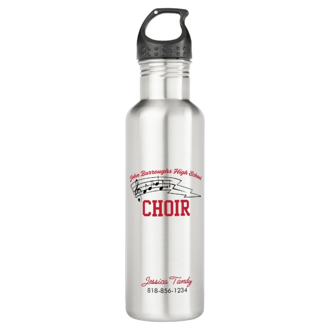 Botella De Agua JBHS VMA Personalized Name with Custom Choir (Anverso)