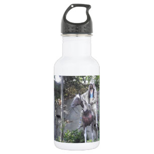 Botella De Agua Jefe nativo americano indio con caballo