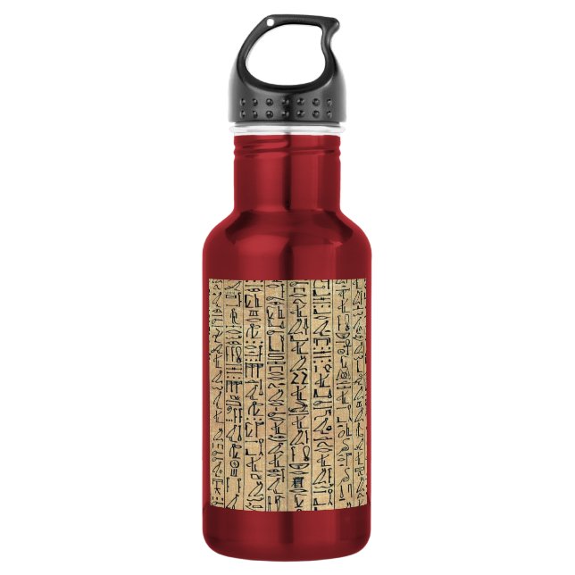 Botella De Agua Jeroglíficos (Anverso)