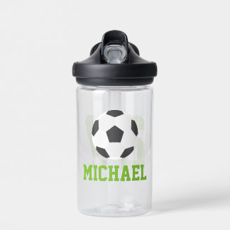 Botella De Agua Jersey de fútbol de nombre personalizado