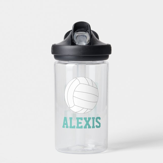 Botella De Agua Jersey de voleibol de nombre personalizado (Delante)