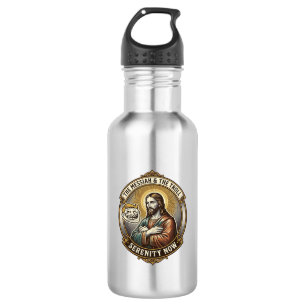 Botella De Agua Jesús Cruzando Brazos Emoji Cara de Troll de Inter