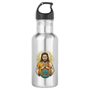 Botella De Agua Jesús decepcionado Bola de ejercicio desinflada Fr