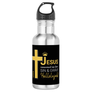 Botella De Agua JESÚS Moderno ME TRANSOMITIÓ cristiano