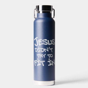 Botella De Agua Jesús No Intentó Encajar Graffiti Divertido Grunge