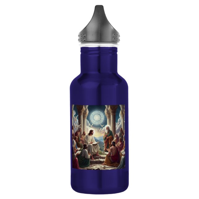 Botella De Agua Jesús y los discípulos: Mateo 19:26 (Izquierda)